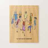 第9クリスマス(9人の女性)のジグソーパズルの日 ジグソーパズル (縦)