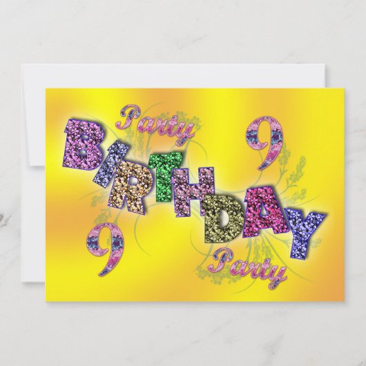 第9パーティの招待状 招待状 (正面)