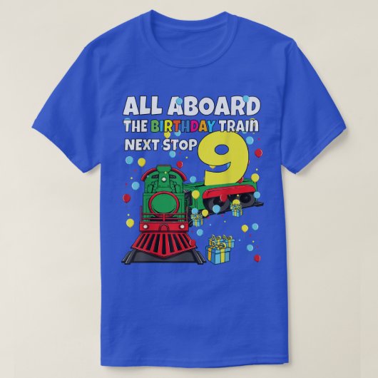 第9列車誕生日Bに乗って誕生日 Tシャツ (デザイン正面)