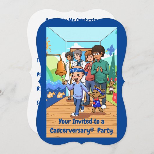 第9回がん周年記念パーティの招待状 招待状 (正面/裏面)