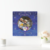 第9回ラピス写真結婚記念日 スクエア壁時計 (ホーム)