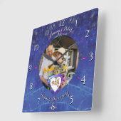 第9回ラピス写真結婚記念日 スクエア壁時計 (傾斜)