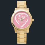 第9回結婚記念絵を描ハート 腕時計<br><div class="desc">こもしのデザインを救済お願いしますカスタマイズ連絡、この文字のすぐ下に、このデザイナーボタンがあります。ロマンチックなハートデザインと9周年結婚を記念して。文字読9周年結婚の陶器。陶器がこの伝統的大事な行事の贈り物だ。</div>