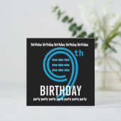 第9回誕モダン生パーティーBlue and Black W689B 招待状 (スタンド正面)