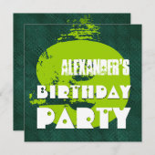 第9回誕生パーティー9年緑のドグランジット 招待状 (正面/裏面)