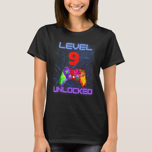 第9回9年ゲーマーゲームコントローラーソン・ティーン Tシャツ (正面)