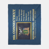 第9期コネチカット歩兵(BH) フリースブランケット (正面)