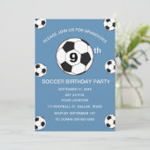 第9期バースデーパーティースポーツブルーボーイズ 招待状 (スタンド正面)