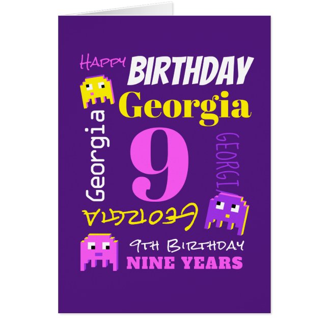 第9期名前をカスタムするイエローピンクピクセルゲーム (正面)