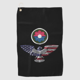 第9歩兵師団イーグル退役軍人 ゴルフタオル