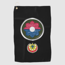 第9歩兵部門のパカスタマイズッチおよびInsignia ゴルフタオル