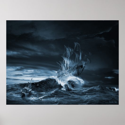 第9波のリメイク、デジタルアートワーク ポスター (正面)