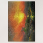 第9波（夕焼けを伴う嵐の海） ジグソーパズル (縦)