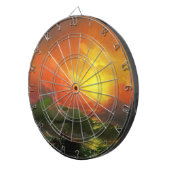 第9波（夕焼けを伴う嵐の海） ダーツボード (正面右)