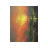 第9波（夕焼けを伴う嵐の海） ノートパッド (回転)