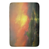 第9波（夕焼けを伴う嵐の海） バスマット (正面縦)