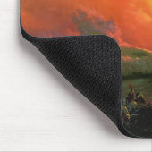 第9波（夕焼けを伴う嵐の海） マウスパッド (コーナー)