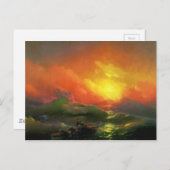 第9波Aivazovsky Ivan著 ポストカード (正面/裏面)