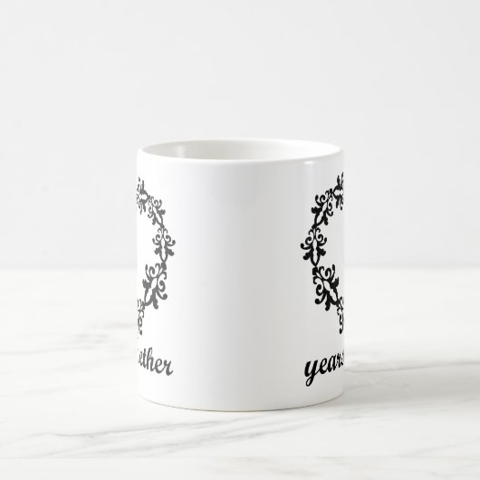 第9記念日マグ一緒の9年のハートのギフトの コーヒーマグカップ (中央)