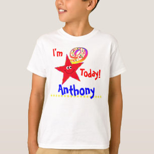 第9誕生会のワイシャツの赤の星 Tシャツ