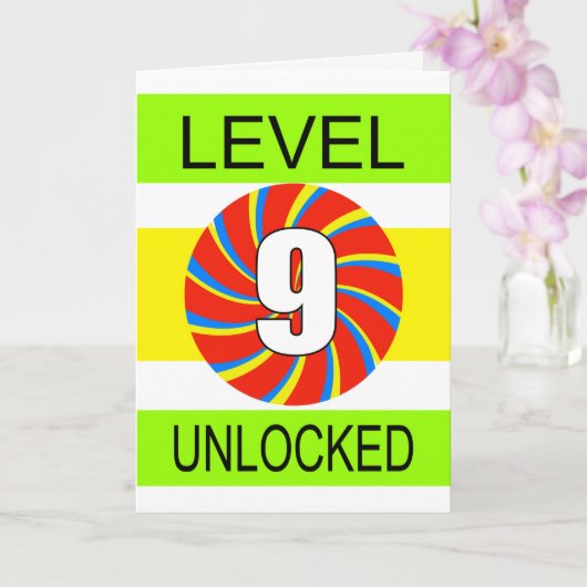 第9誕生日コンピュータゲーマー カード (蘭)