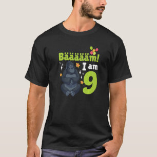 第9誕生日ゴリラをテーマにした誕生日パーティー9年 Tシャツ