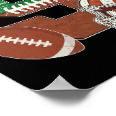 第9誕生日サッカーテーマ9歳の男の子パーティー ポスター (角)