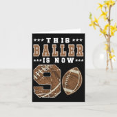 第9誕生日サッカーボーイオーブンテン9歳サッカーP カード (黄色い花)