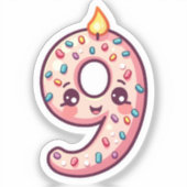 第9誕生日シール シール (正面)