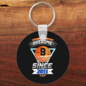 第9誕生日バスケットボール選手権九歳ボーイギ キーホルダー (正面)