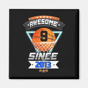 第9誕生日バスケットボール選手権九歳ボーイギ マグネット