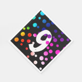 第9誕生日レインボードット スタンダードランチョンナプキン (角)