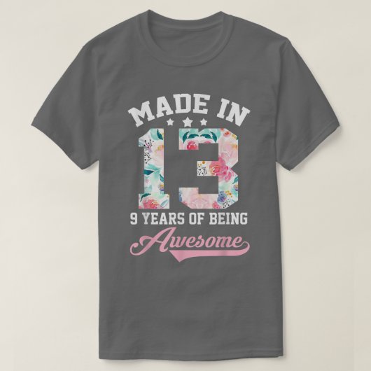 第9誕生日女子ギフトin10代の若者女子 tシャツ (デザイン正面)