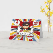 第9誕生日少年キッドすごいレッド漫画本 カード (黄色い花)