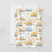 第9誕生日建築ボーイ誕生日招待状 招待状 (裏面)