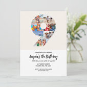 第9誕生日招待状ミニマリスト – 第9位 招待状 (スタンド正面)