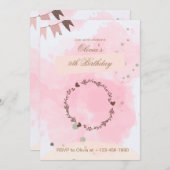 第9誕生日招待状 招待状 (正面/裏面)