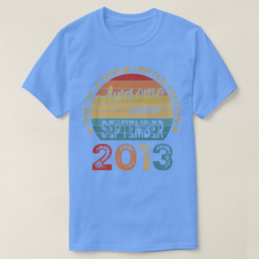 第9誕生日素晴らしギフト2013年9月以降9 Tシャツ (デザイン正面)