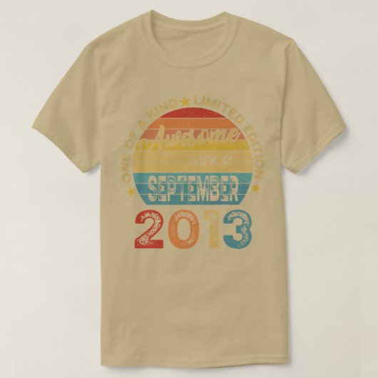 第9誕生日素晴らしギフト2013年9月以降9 Tシャツ (デザイン正面)