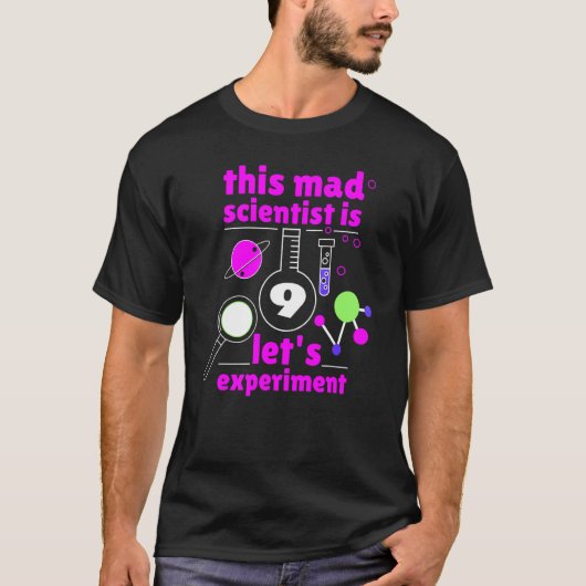 第9誕生日9日科学不機嫌科学者Chemi Tシャツ (正面)
