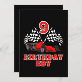 第9誕生日 招待状 (正面/裏面)