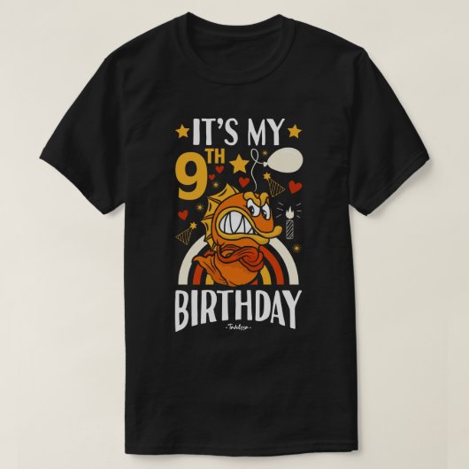 第9誕生日 Tシャツ (デザイン正面)