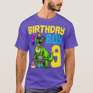 第9誕生日TRex恐竜誕生日ボーイ Tシャツ