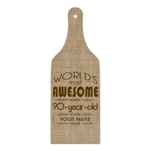 第90すばらしい誕生祝いの世界のベスト カッティングボード (正面)