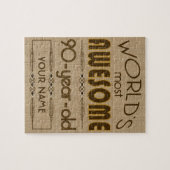 第90すばらしい誕生祝いの世界のベスト ジグソーパズル (横)