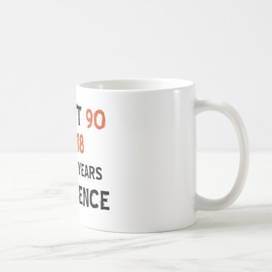 第90クールな誕生日のデザイン コーヒーマグカップ (右)