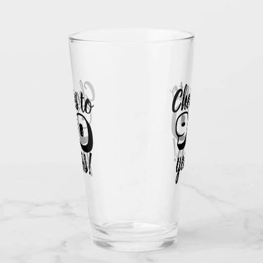 第90ビール90年のへの誕生日の応援か飲むこと タンブラーグラス (右)