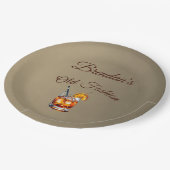 第90回カクテル男性オールドファッション誕生日 ペーパープレート (アングル)