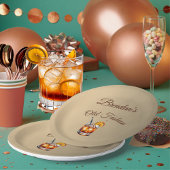 第90回カクテル男性オールドファッション誕生日 ペーパープレート