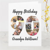 第90回カスタム写真コラージュのあいさつカスタム文 カード (黄色い花)